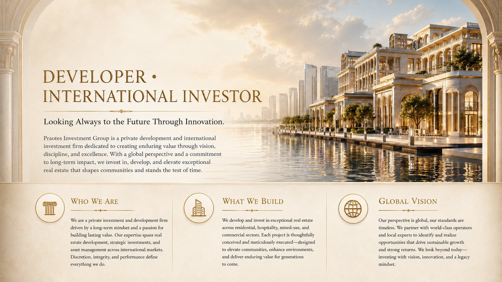 Praotes global investment overview page